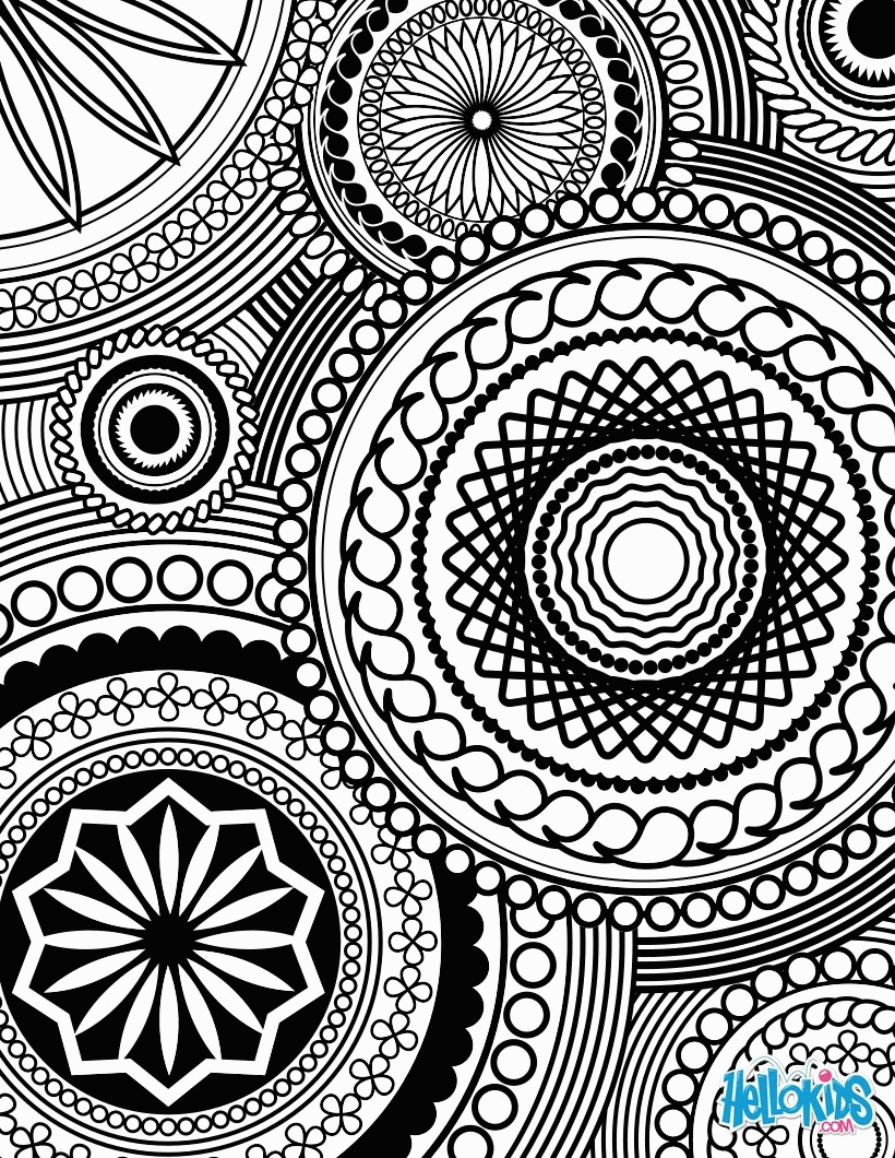 Intricate Design Coloring Pages Coloring Home