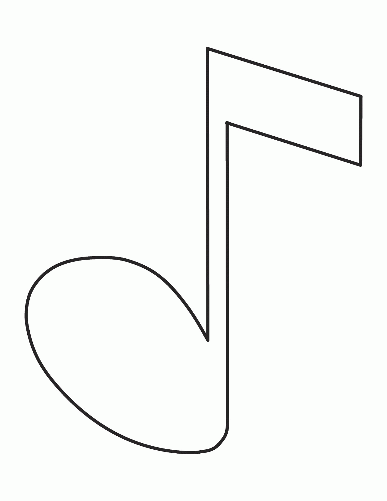 Musical Notes Coloring Pages Coloring Home