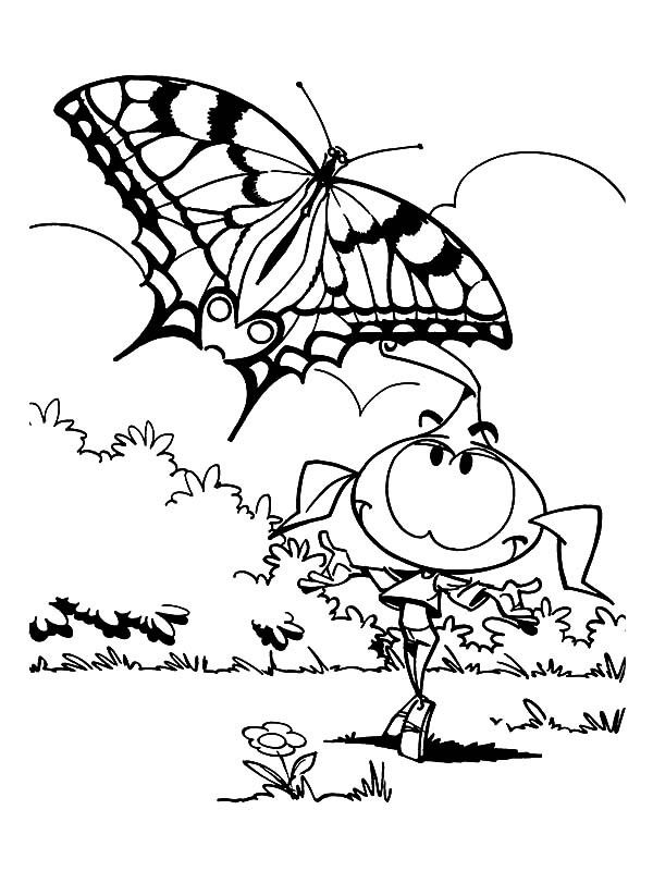Casey Love to See a Butterfly in Snorkels Coloring Pages | Best ...
