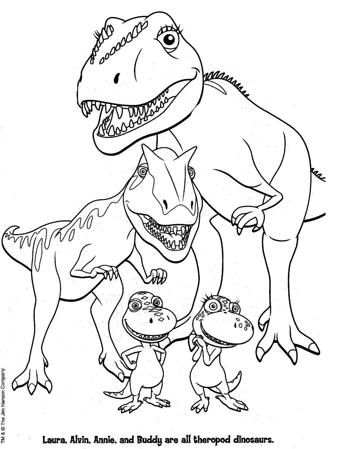 Free Dinosaur Printable Coloring Pages - Coloring Home