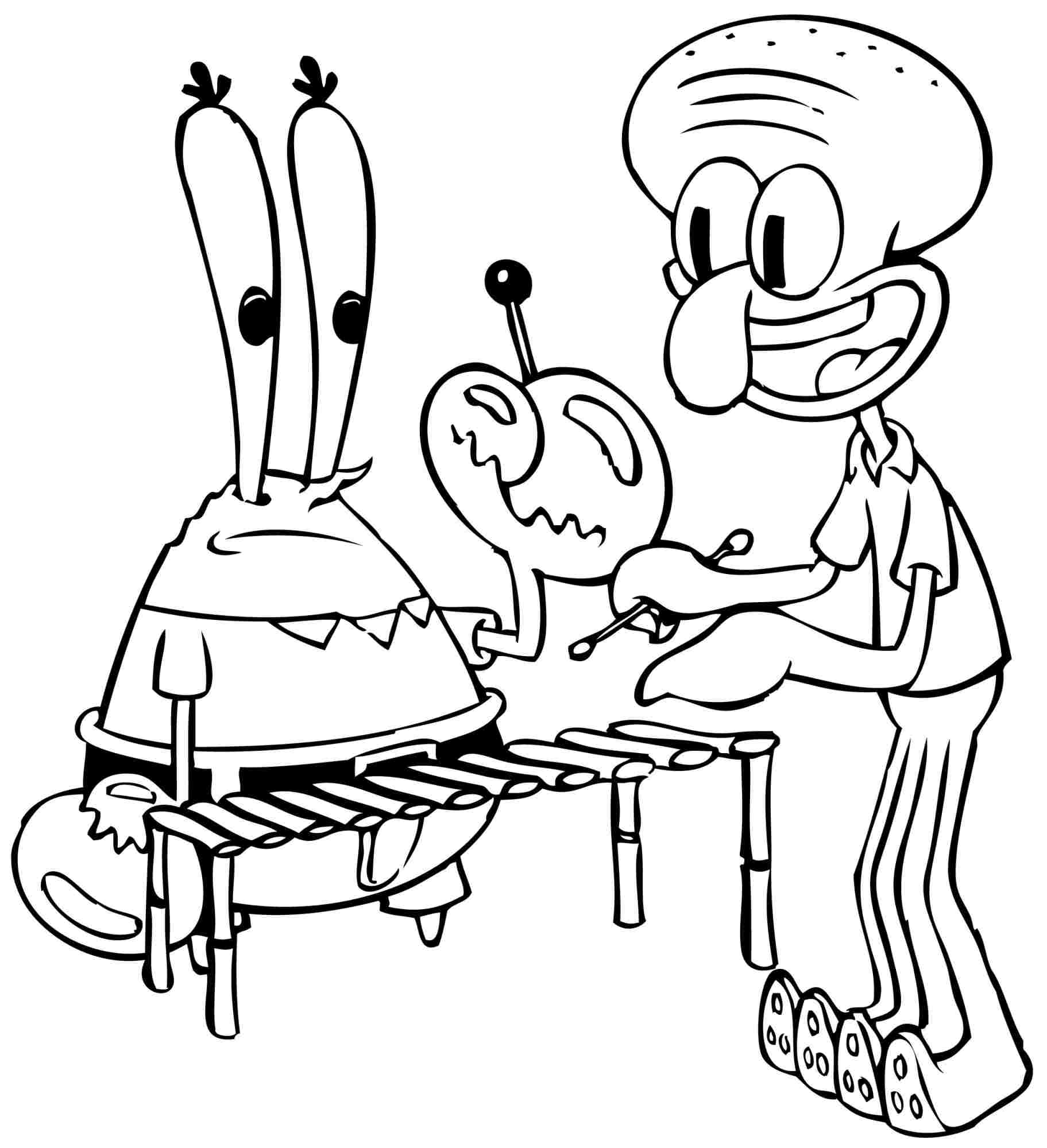 12 Pics of Squidward Christmas Coloring Pages - Spongebob and ...