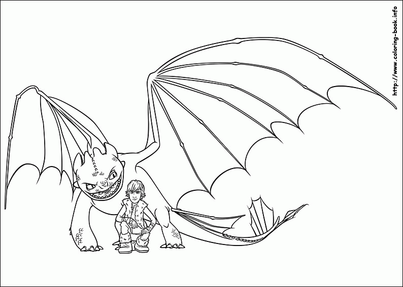 How To Train Your Dragon - Coloring Pages for Kids and for Adults