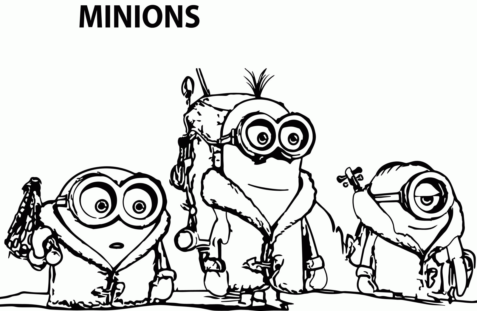 Minions Coloring Pages Bob - Coloring Home