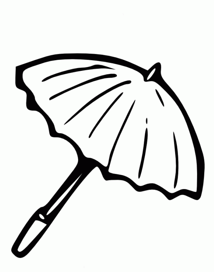 Coloring Pages Of A Beach Umbrella - Coloring Home