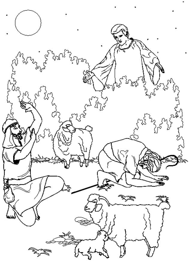 Kids-n-fun.com | 31 coloring pages of Bible Christmas Story