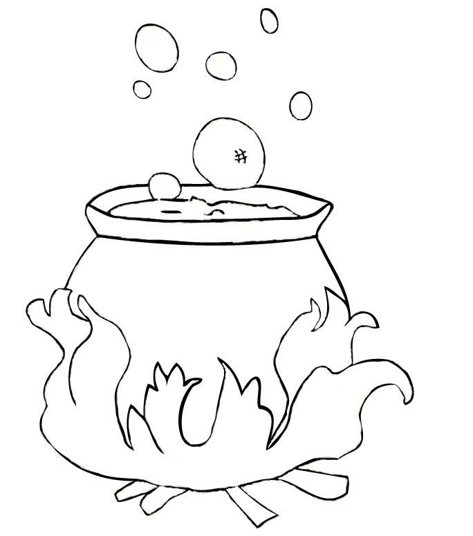 CAULDRON COLORING PAGE « Free Coloring Pages | Halloween coloring pictures,  Halloween coloring, Creative kids crafts