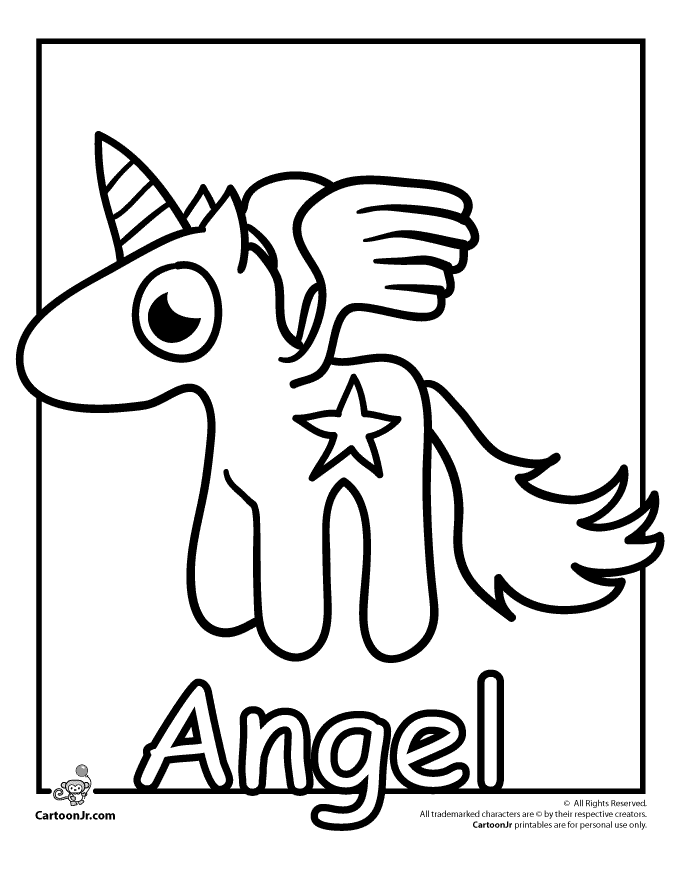 Angel Coloring Pages To Print 572 | Free Printable Coloring Pages