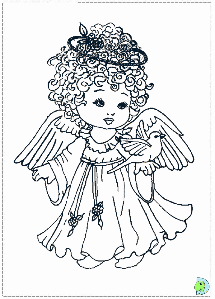 Christmas Angel Coloring Pages Coloring Home