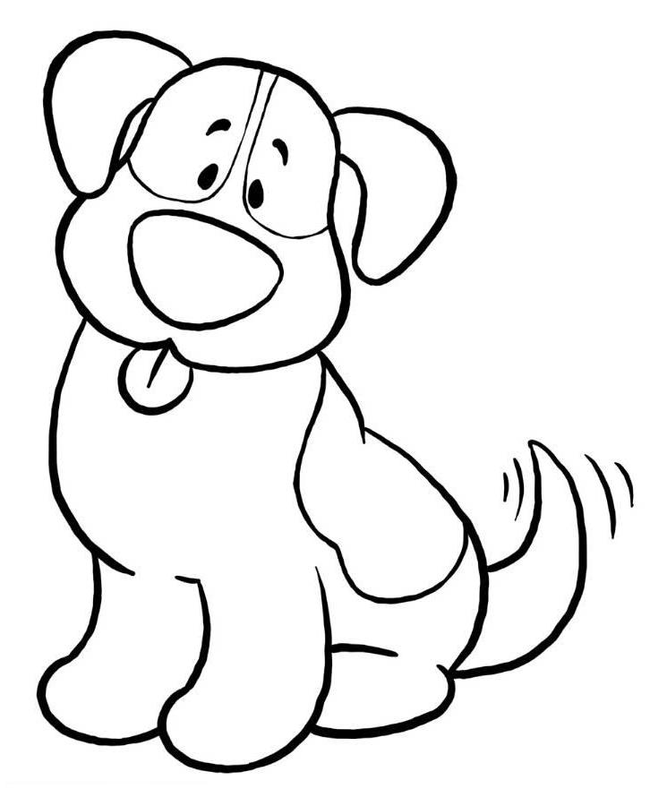 Print Simple Dog Coloring Pages Or Download Simple Dog Coloring 