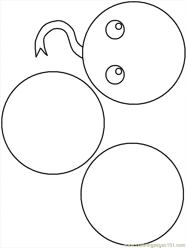 Circle Coloring Page - Coloring Home