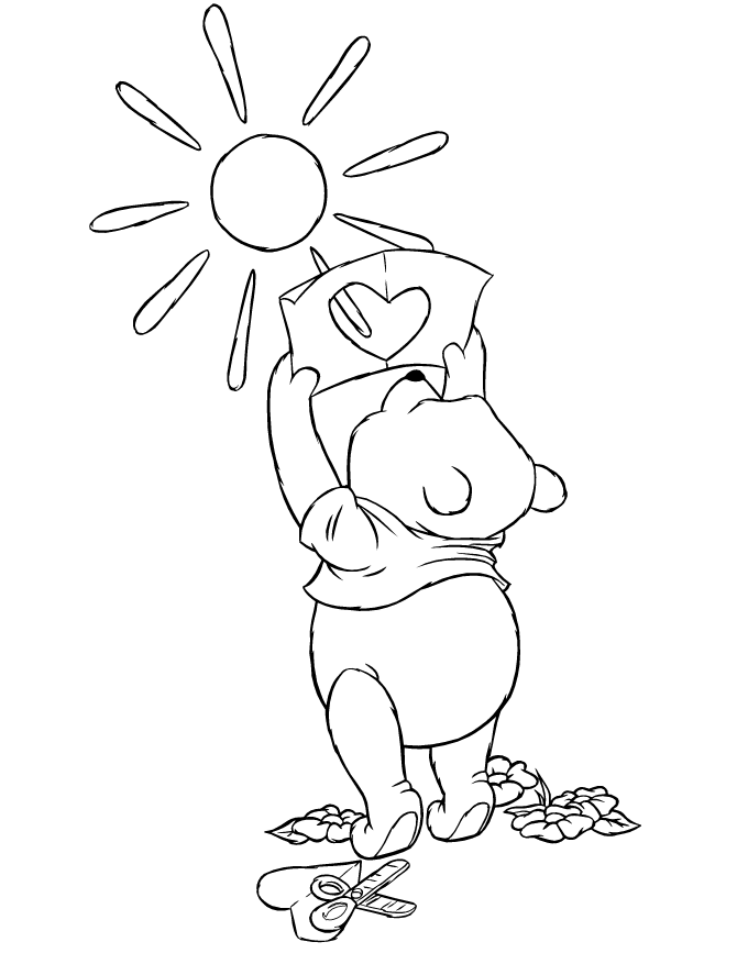 winnie the pooh bee Colouring Pages (page 2)