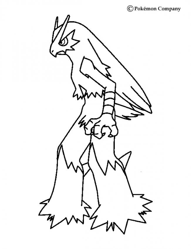 FIRE POKEMON coloring pages - Blaziken