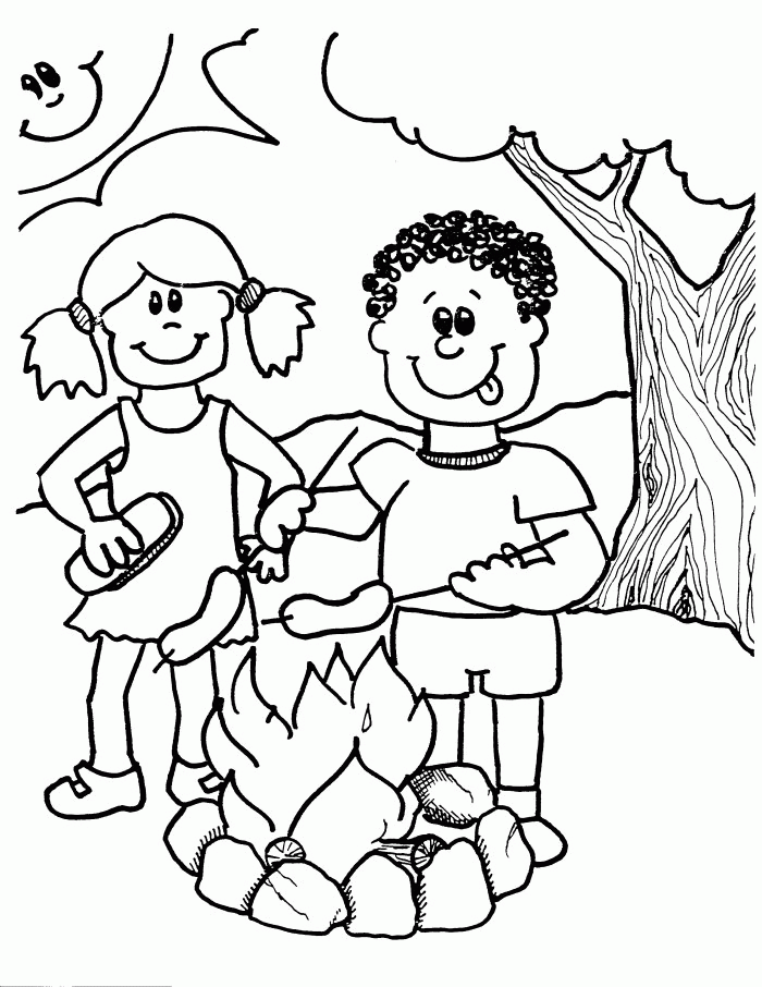 Free Coloring Pages Summer Camp - Coloring Home