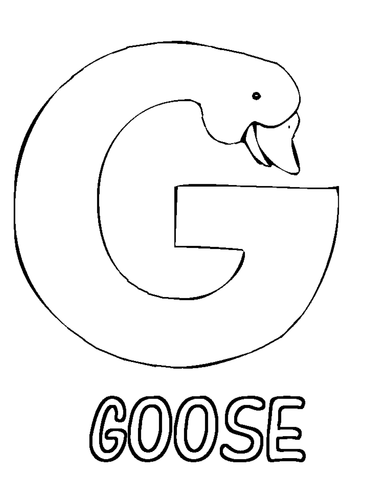 Letter G Coloring Pages Preschool - Coloring Home