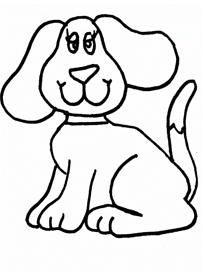 Cute Small Dog Coloring Pages for Adult