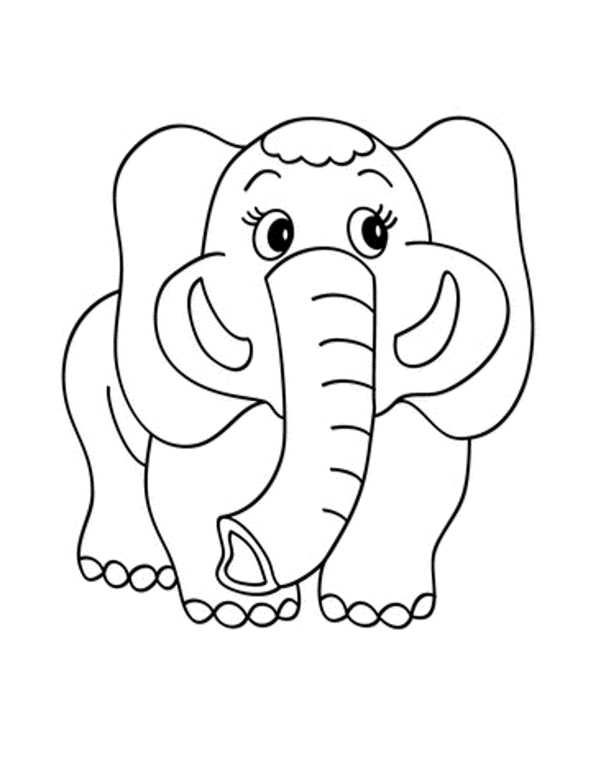 elephant and piggie coloring pages - Printable Kids Colouring Pages
