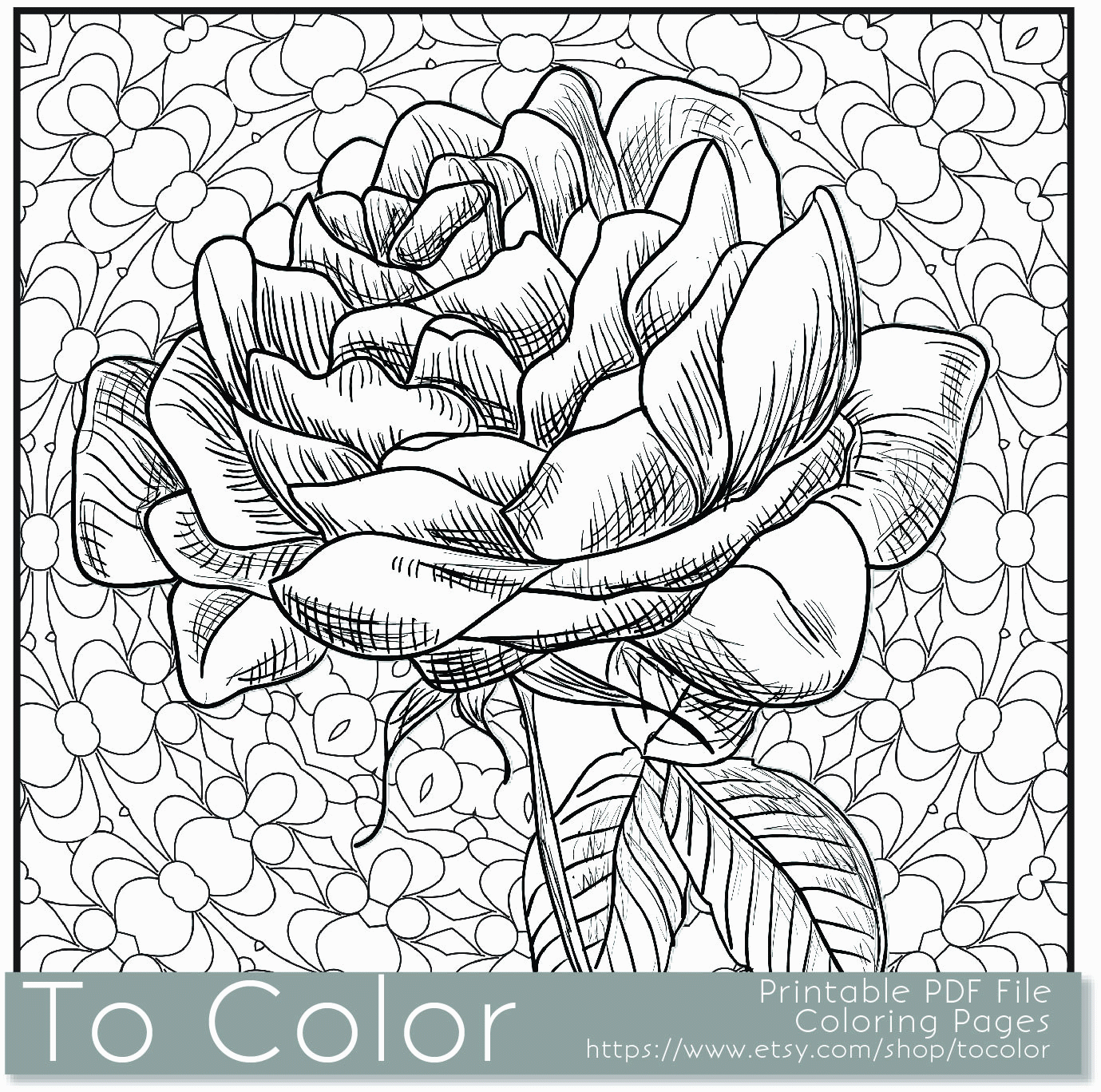 Intricate Flower Coloring Pages - Coloring Home