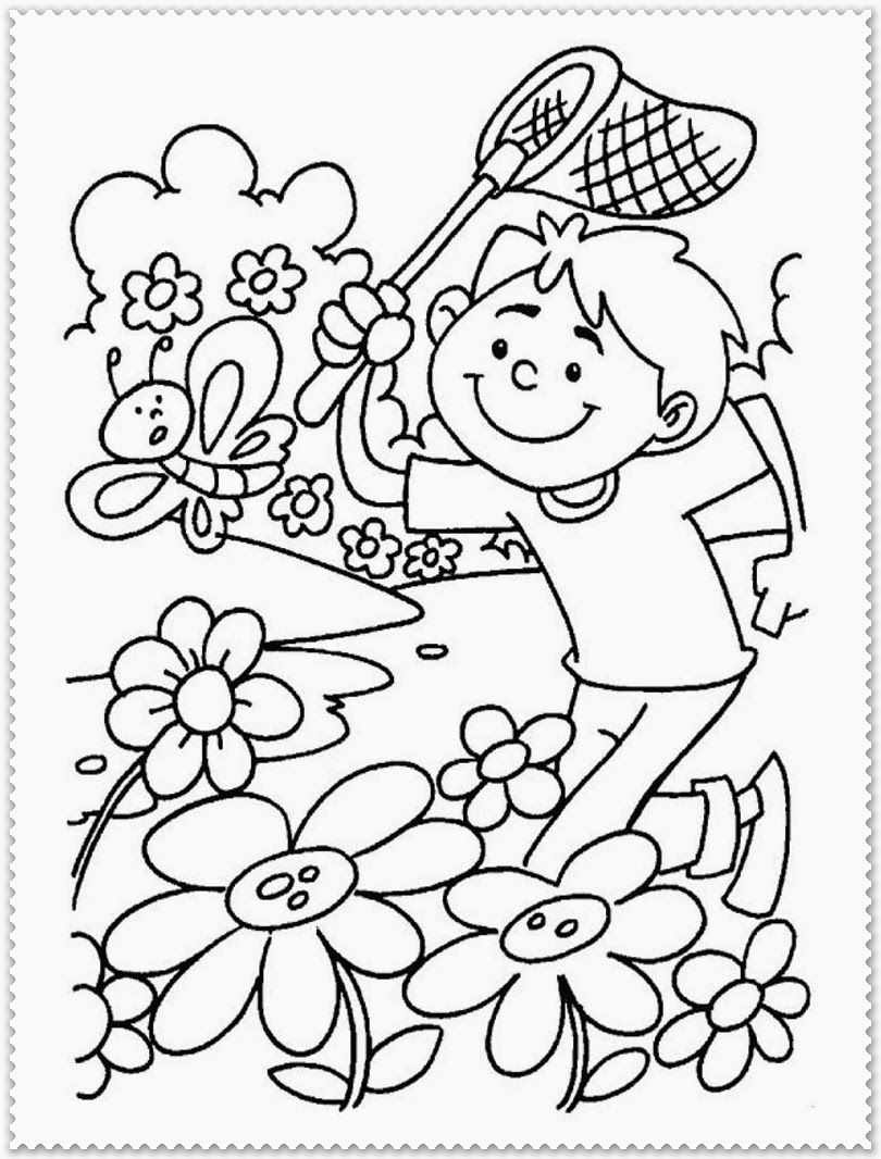 Spring Coloring Pages Printable | Realistic Coloring Pages