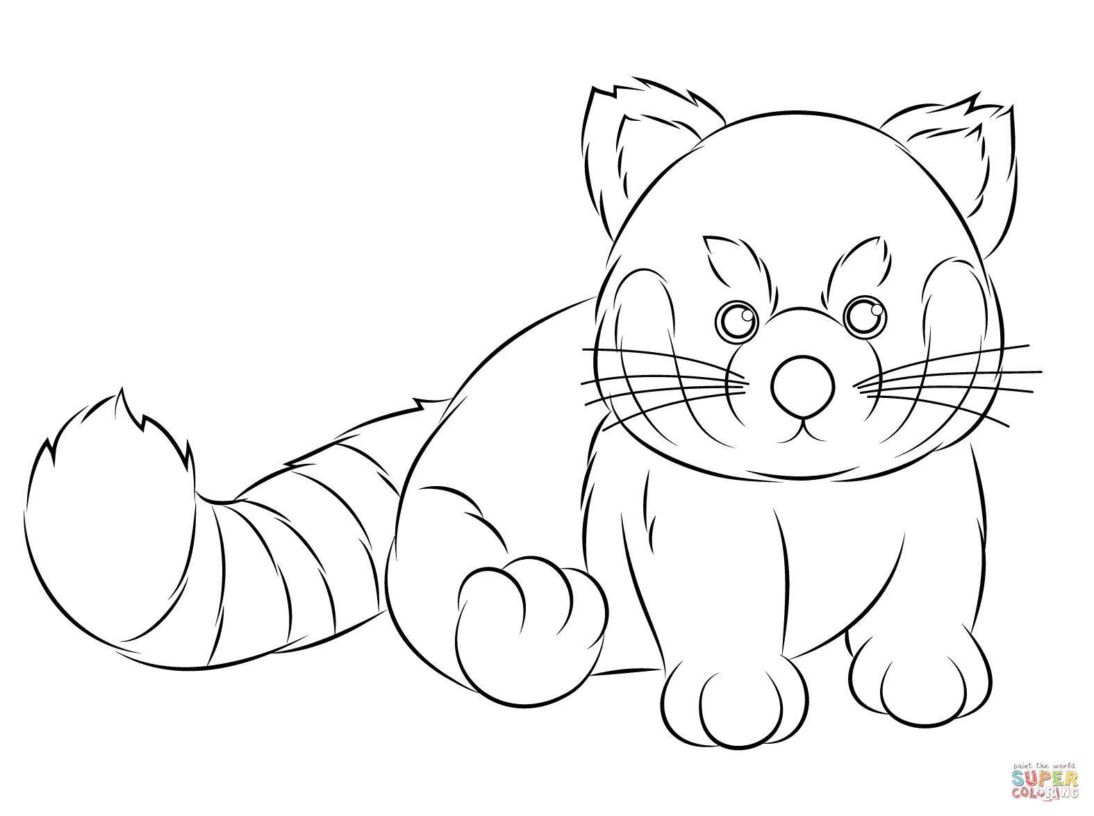 Webkinz Red Panda coloring page | Free Printable Coloring Pages