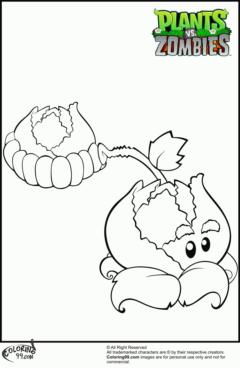 Plants Vs Zombies Free Coloring Pages - Coloring Home