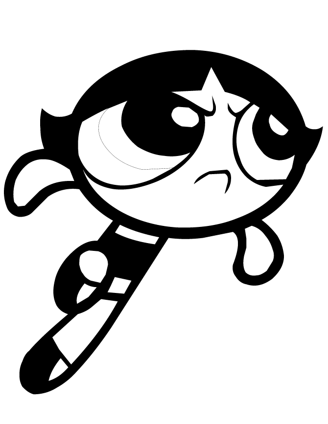 Powerpuff buttercup coloring pages download and print for free