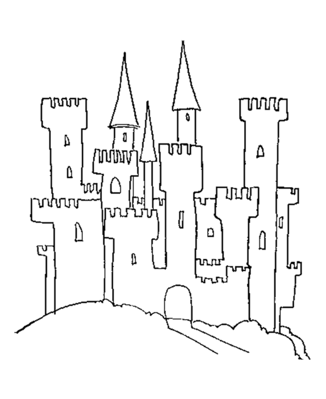 BlueBonkers - Medieval Castles and Churches Coloring Sheets ...
