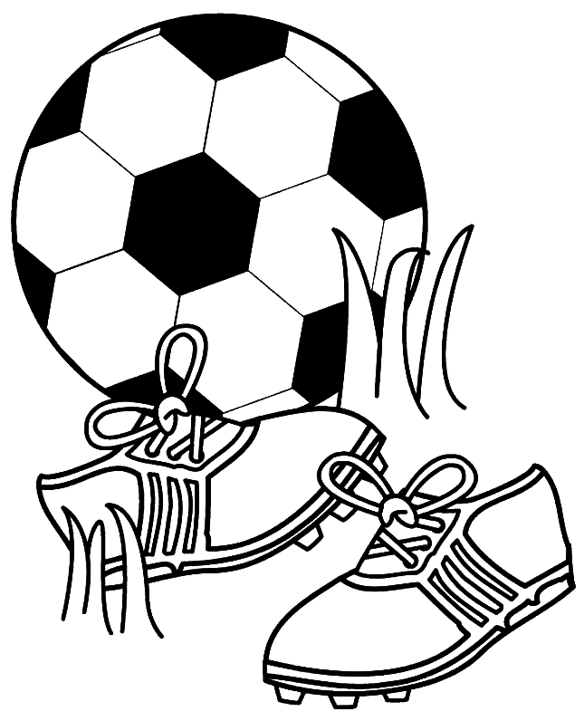 Soccer coloring pages 6 / Soccer / Kids printables coloring pages