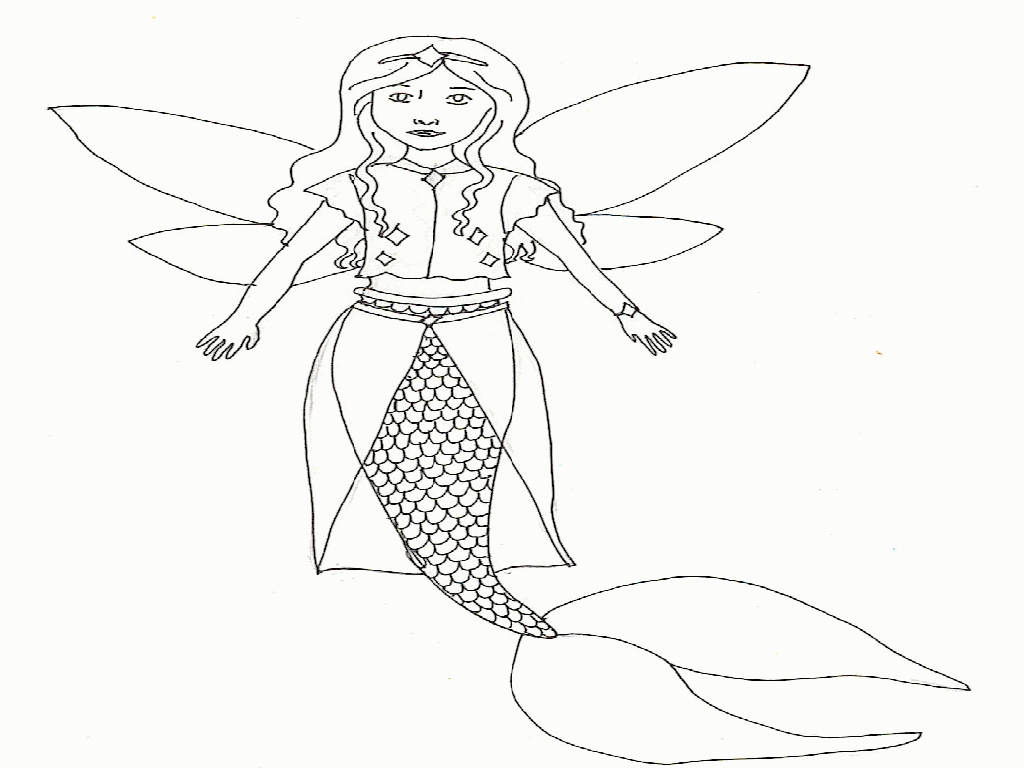 fairy mermaid princess coloring pages | Best Coloring Page Site