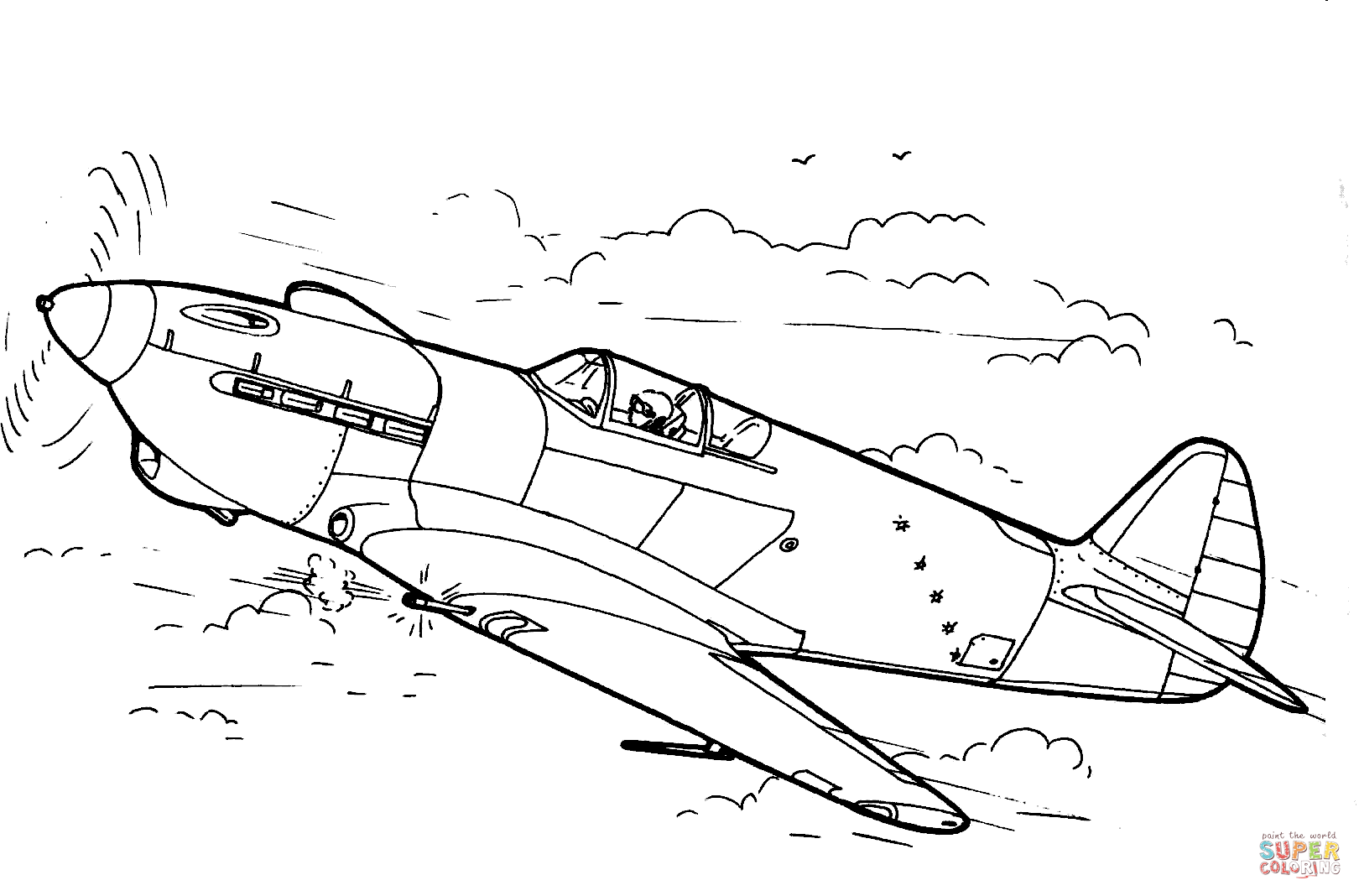 Fighter Jet Coloring Pages Free - Coloring Home