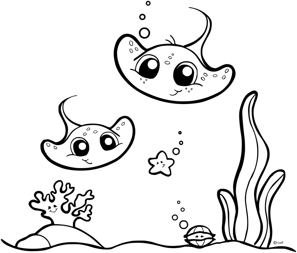 Stingray Coloring Pages - GetColoringPages.com