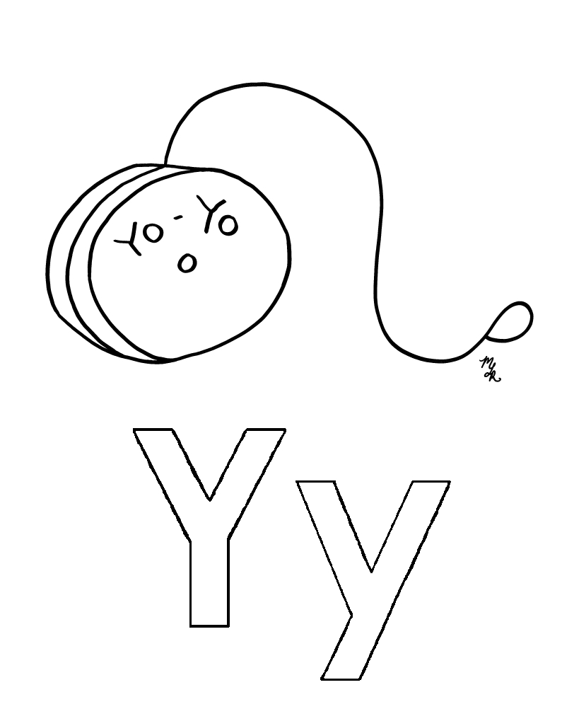 Yoyo Coloring Pages For Kids