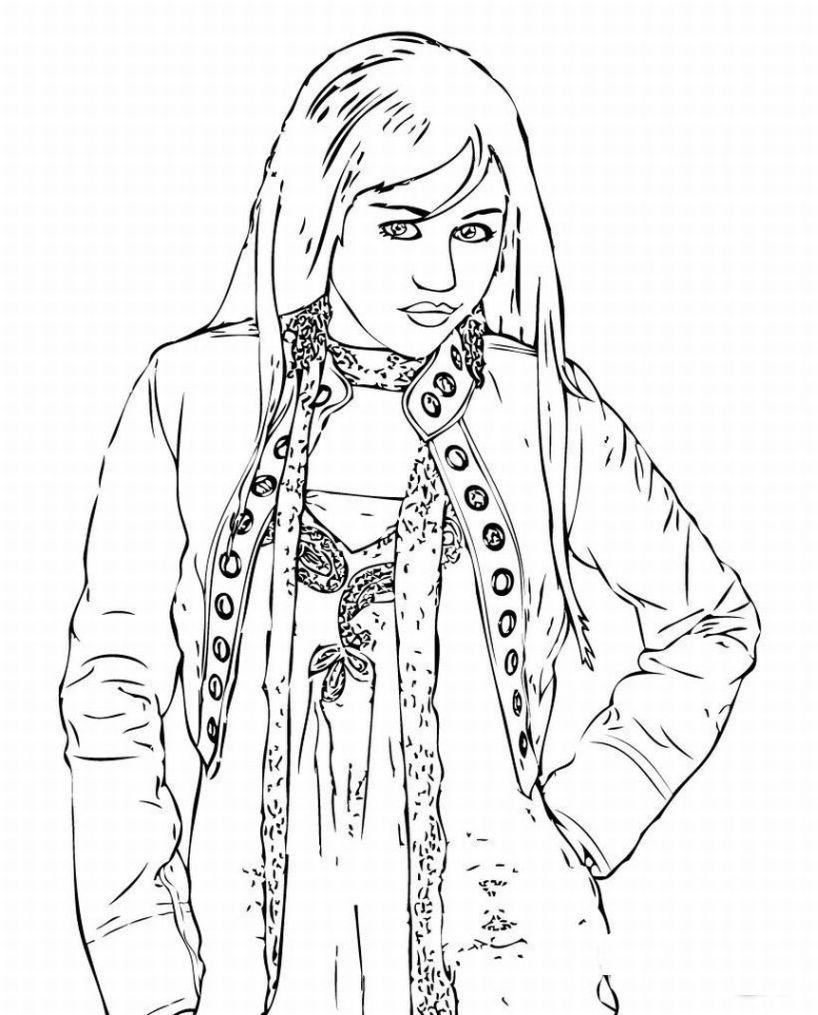 Miley Cyrus Coloring Pages | miley cyrus smoking weed | miley ...