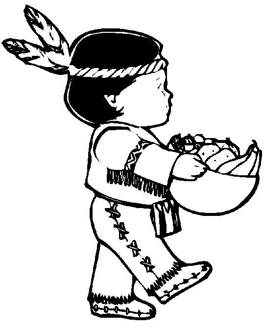 thanksgiving indian coloring pages | Smart Kids | Pinterest ...