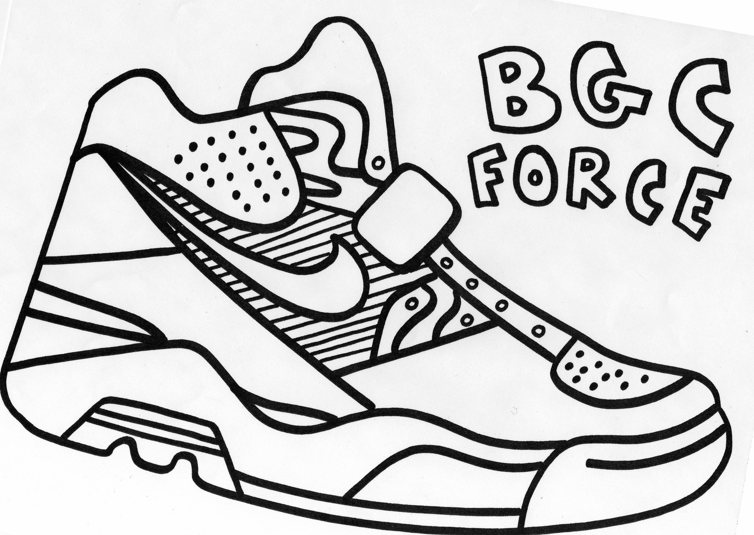 Sneaker Coloring Page Images Galleries With A Bite!