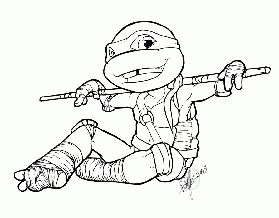Ninja Turtles Coloring Pages Donatello - High Quality ...