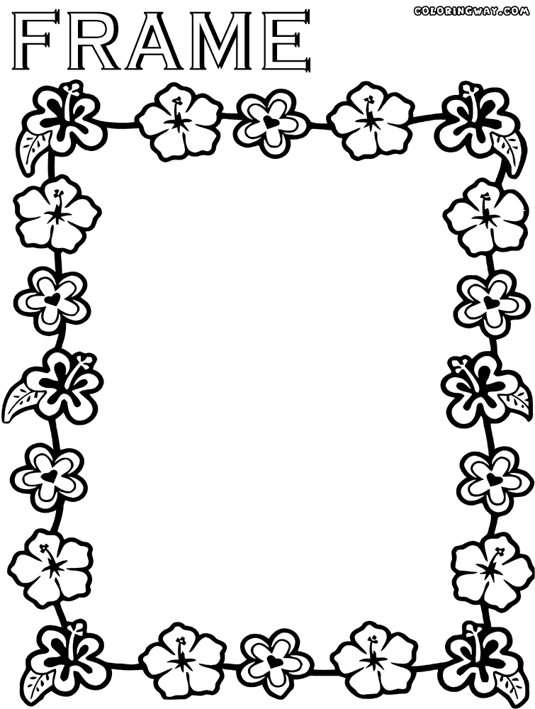 picture-frame-coloring-page-coloring-home