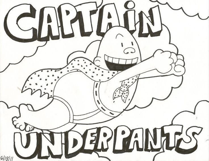 Captain Underpants Printable Coloring Page - Coloring Home