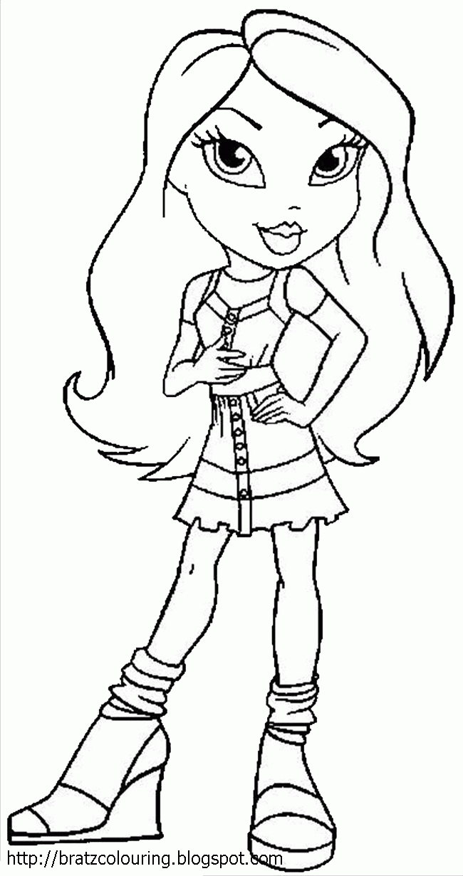 BRATZ COLORING PAGES: CUTE BRATZ TO PRINT AND COLOR