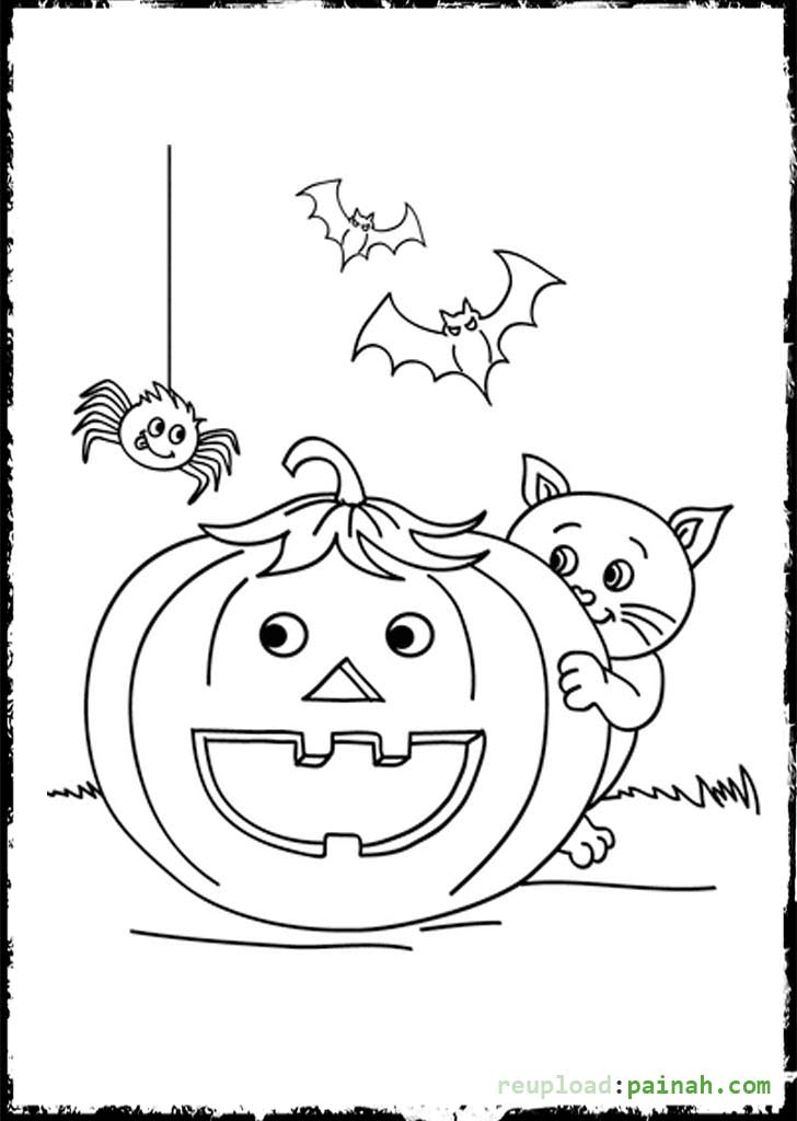 Halloween Spider Coloring Pages - Coloring Home