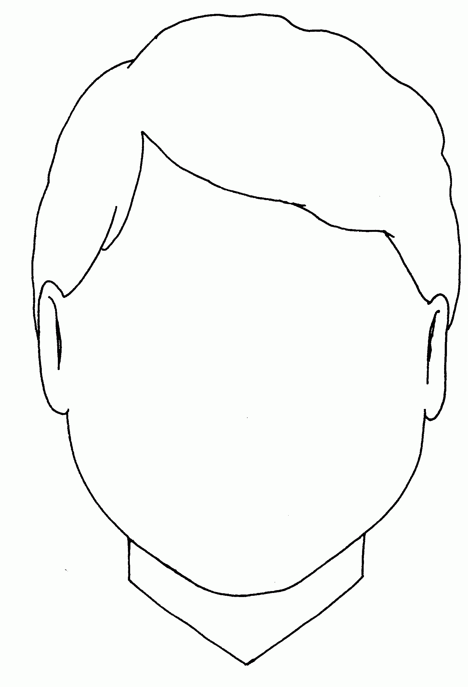 Coloring Page Face Parts - Coloring Page