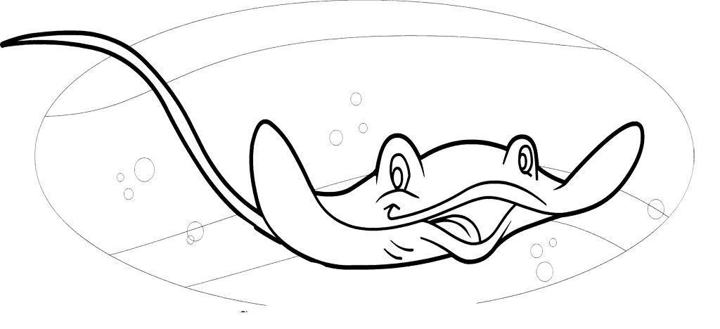Sting Ray Coloring Pages | Free Printable Coloring Pages