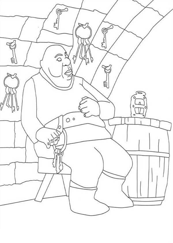 The Tale of Despereaux Sleeping Guard Coloring Pages: The Tale of ...