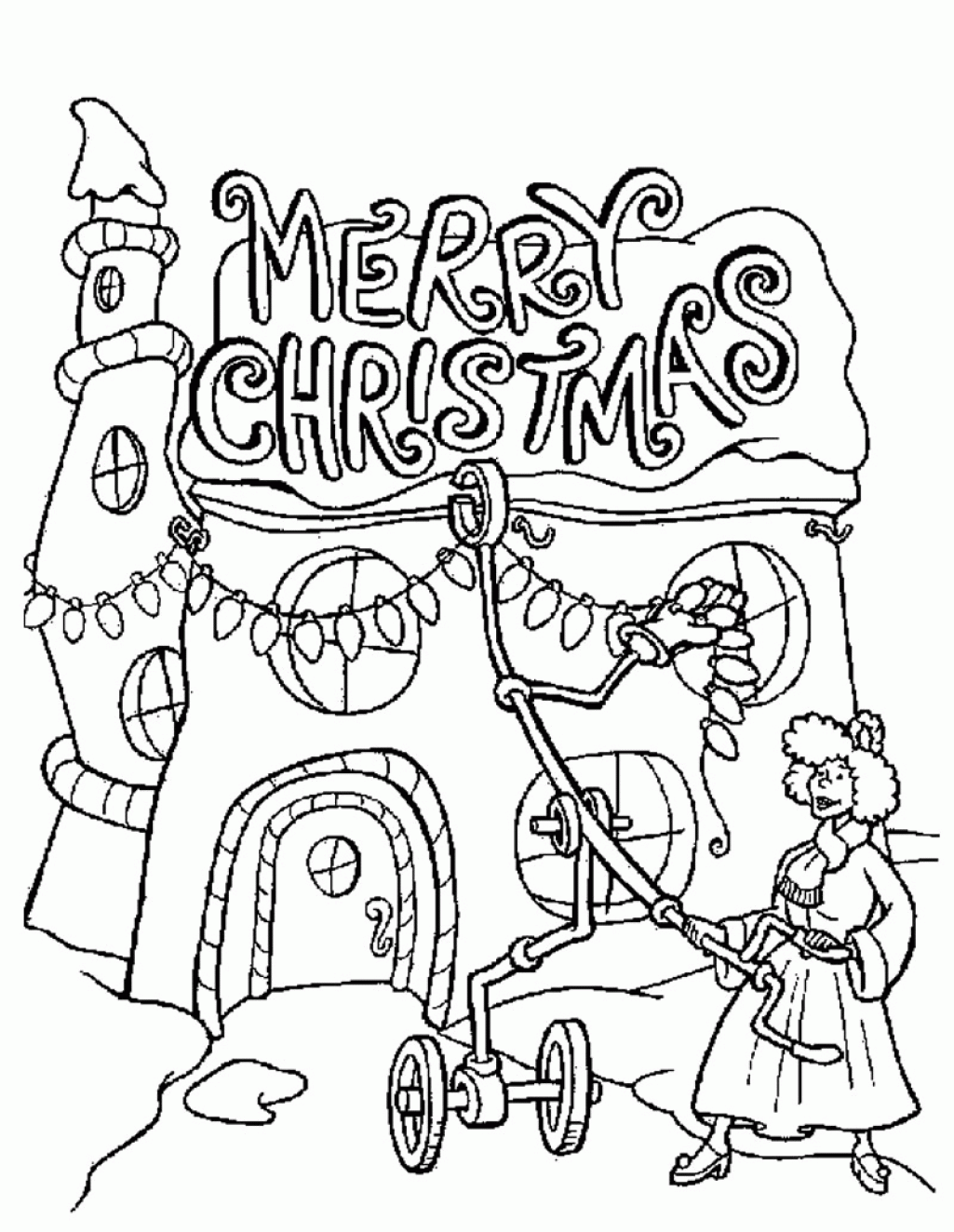 Christmas Color Pages Online - Coloring Page