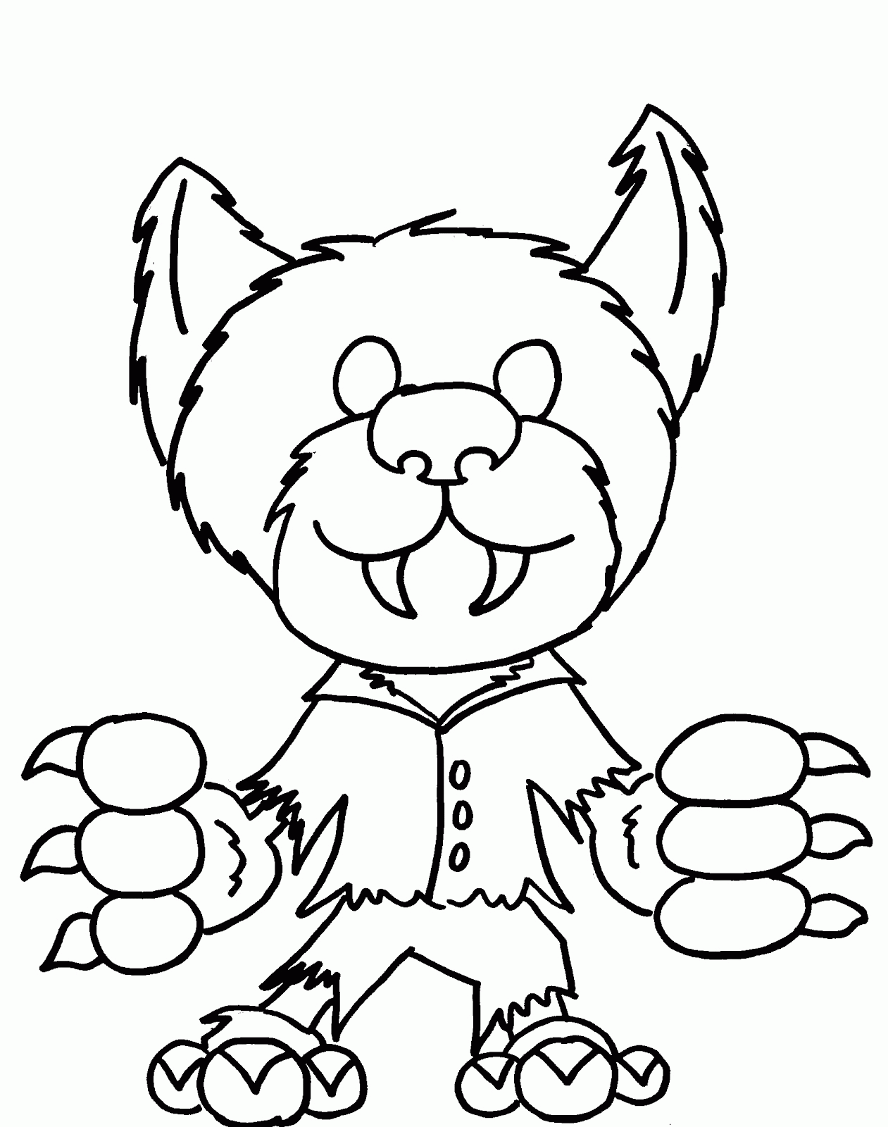 Monster Coloring Pages For Halloween - Coloring Home