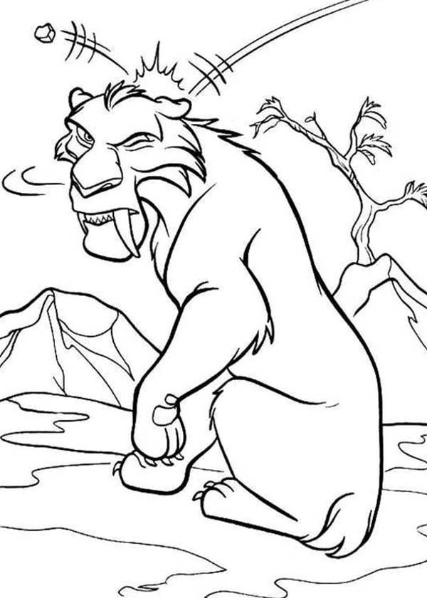 ice age coloring pages diego luna - photo #11