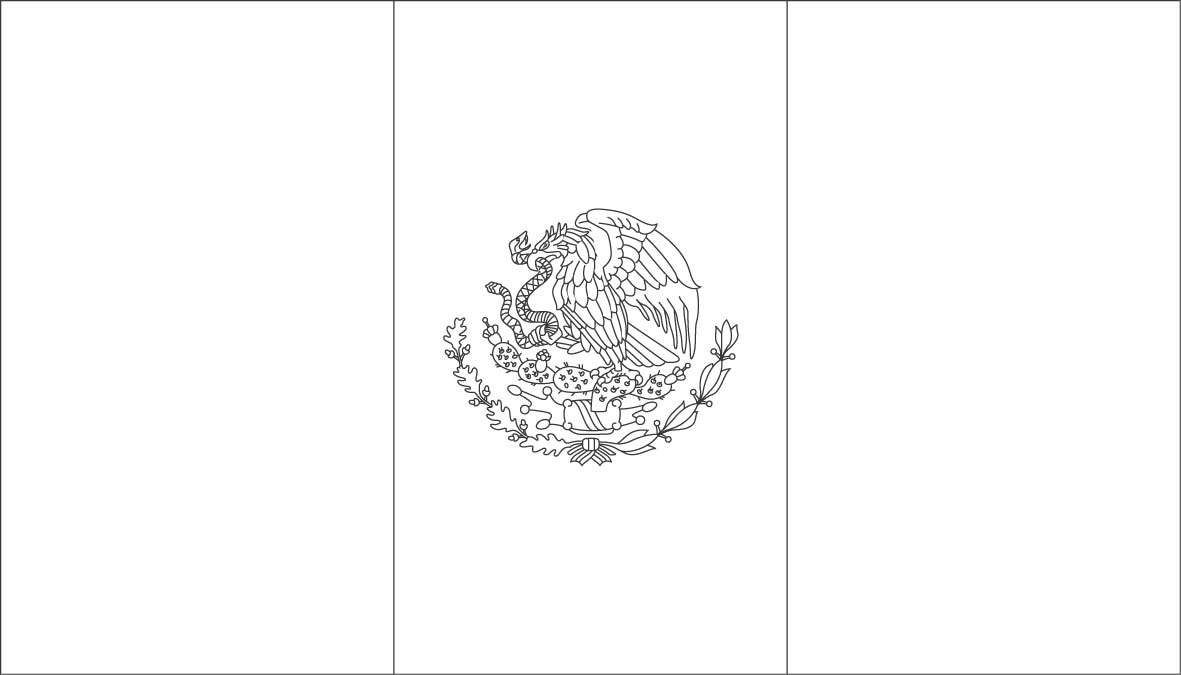 COLORING PAGE MEXICAN FLAG Â« Free Coloring Pages