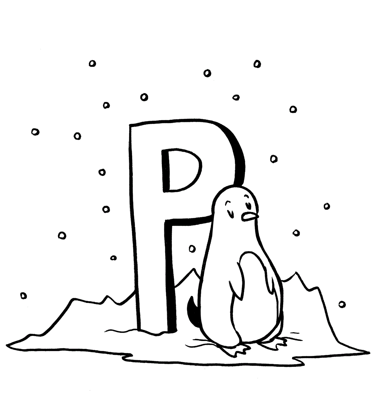 penguin coloring page | Only Coloring Pages