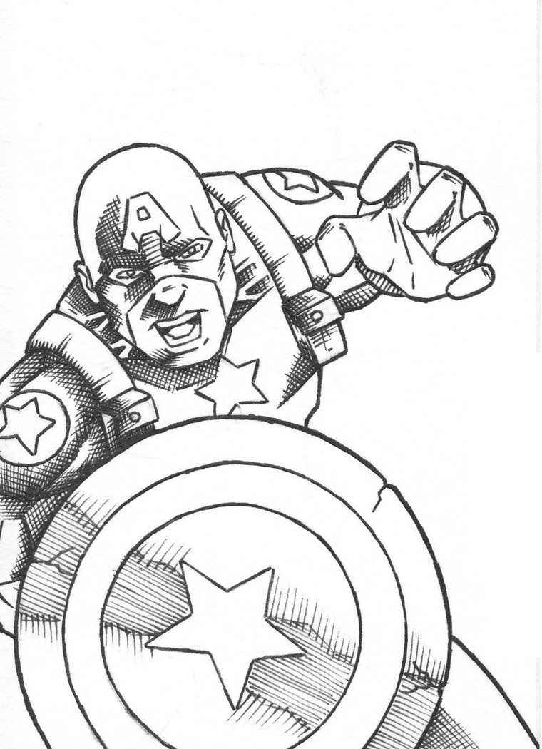 Best Photos of Captain America Shield Coloring Pages - Captain ...