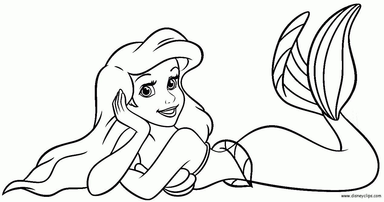 Mermaid Printable Coloring Pages Free - Coloring Home