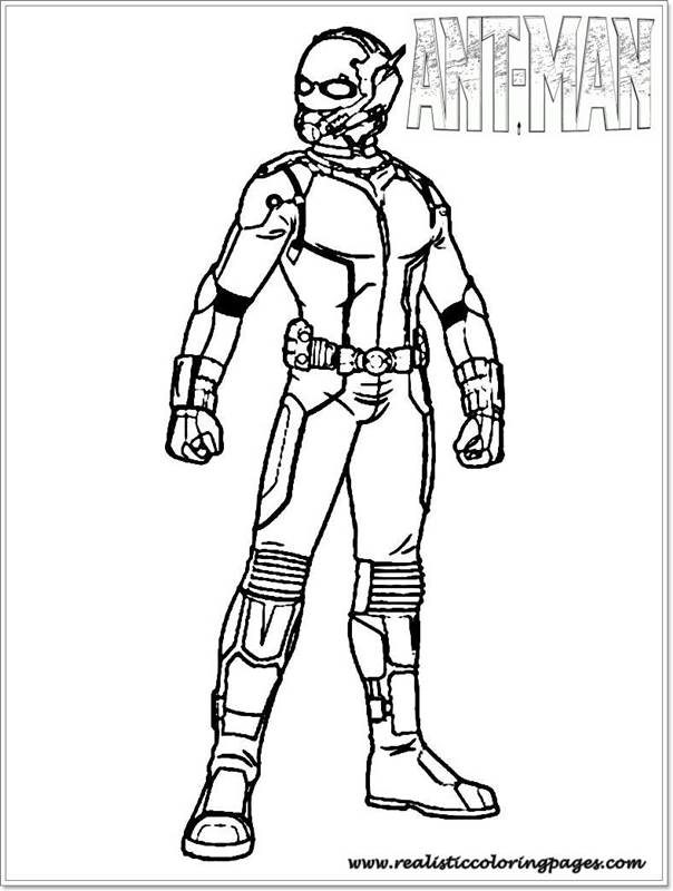 Ant Man Coloring Pages Printable | Realistic Coloring Pages